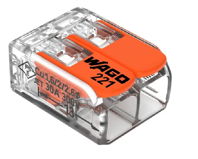 CONECTOR WAGO 6MM 2P MOD 221 612