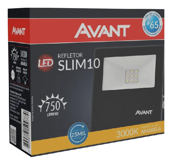 Refletor Led 10w 3000k  Avant