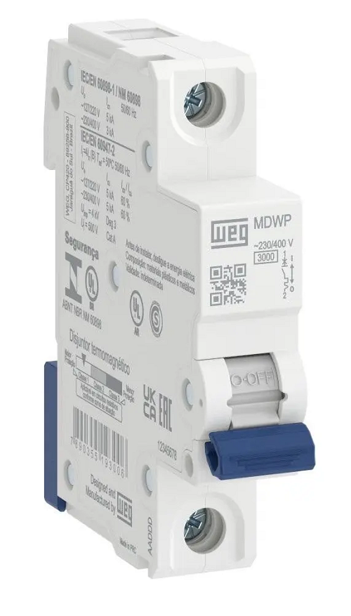 Disjuntor Din Unipolar 6 Amp MDWP