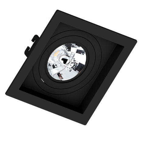 Spot Embutido Grid QD 11X11 1AR70 Preto
