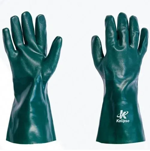 Luva Seg PVC Forrada Palma Aspera 35cm