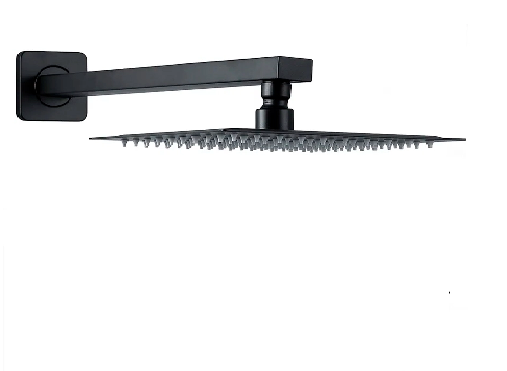 Ducha Slim Parede/Horiozntal 25X25 Preto