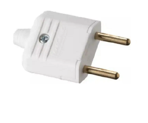 Plug Macho 2P 10A Branco Margirius
