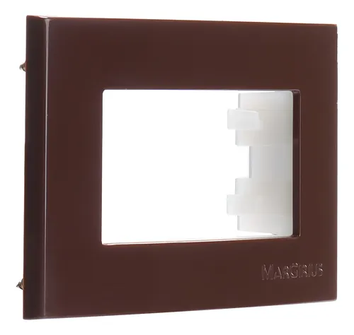 CJ PLACA C/SUPORTE P/MOVEL MARROM MARGIR