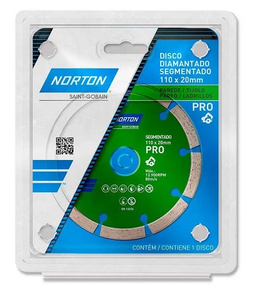 Disco Diam Segm Pro Verde 110X20MM Norton