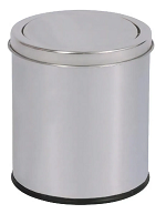 Lixeira Com Tampa Basculante Inox 5 Litros Mor Multiuso