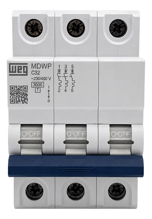 Disjuntor Din Tripolar 32 Amp MDWP