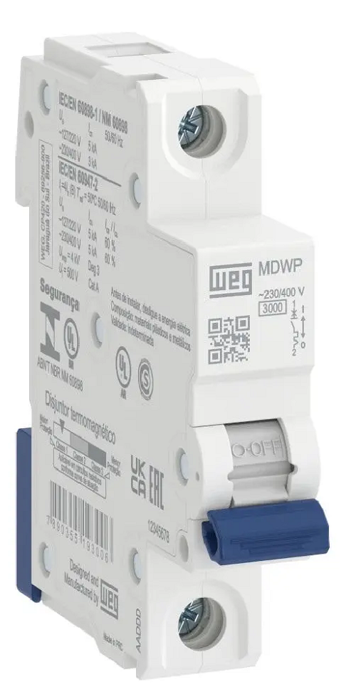 Disjuntor Din Unipolar 63 Amp MDWP