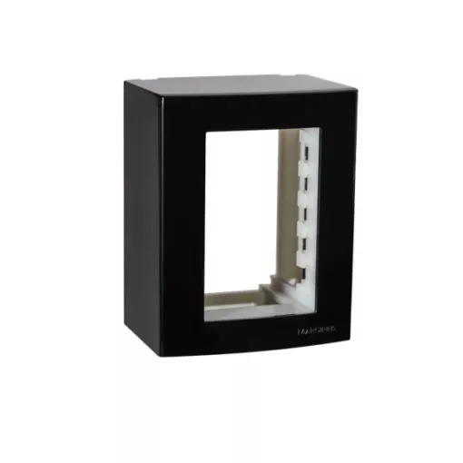 CAIXA SOBREPOR 95X75 3POSTOS EBONY MARGI