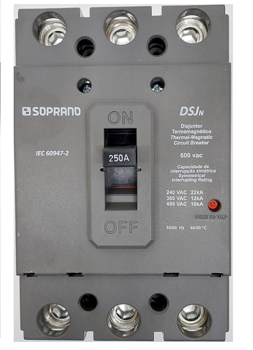 Disjutor Caixa Mold 3X250A Sop Padrao