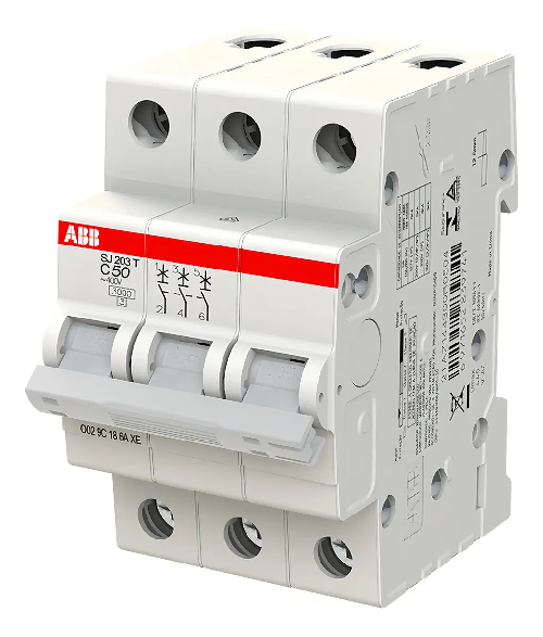 Disjuntor Din Tripolar 50 Amp ABB