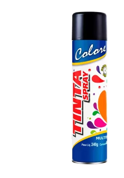 Tinta Spray Preto Brilho Colore