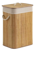Cesto De Roupas De Bambu