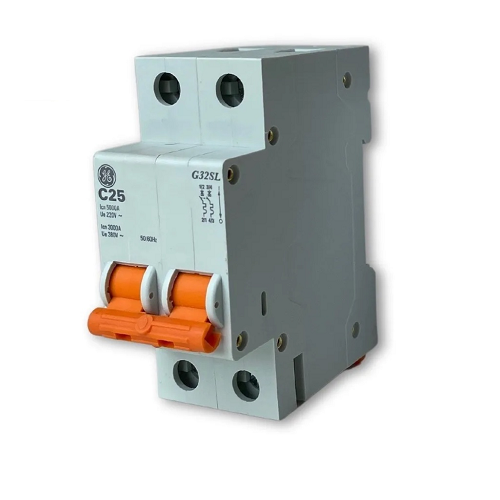 Disjuntor Din Bipolar 25 Amp GE
