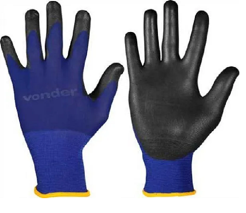 Luva Nylon/PU Touch Screen Tam.07 P/M VD