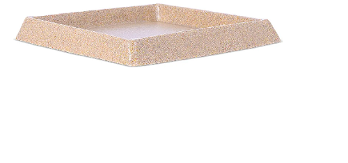 Prato Quadrado 21 Bege