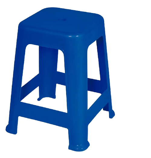 Banqueta Plastica Azul Mor