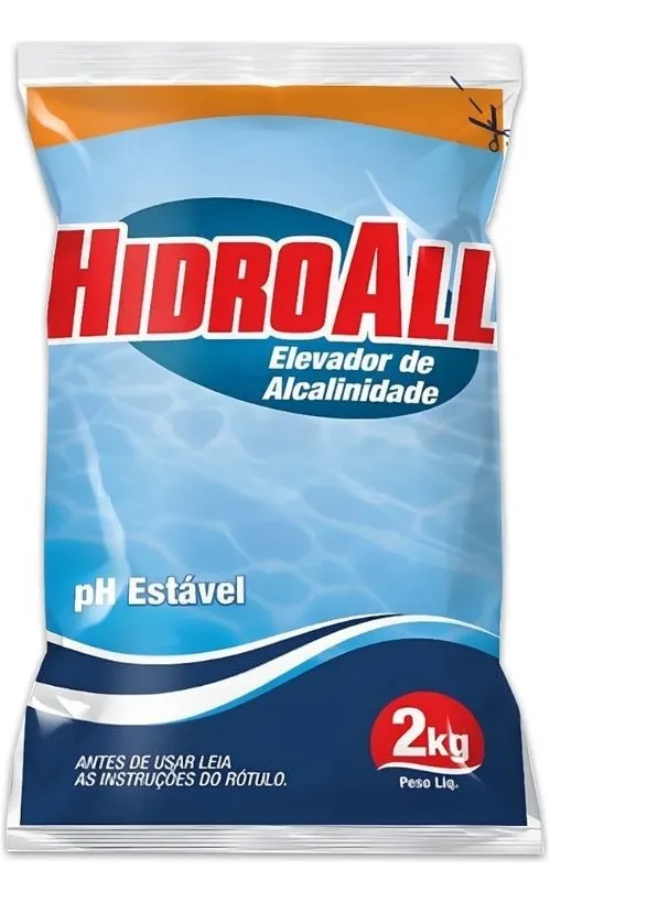 Piscina Elevador De Alcalinidade Hidroall 2kg