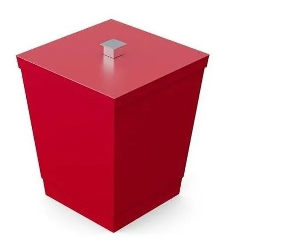 Lixeira Avulsa-Vermelho