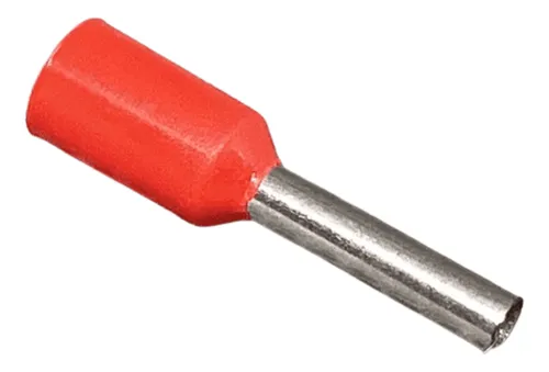Terminal Tubular Ilhós Conector 1,0mm Pré Isolado