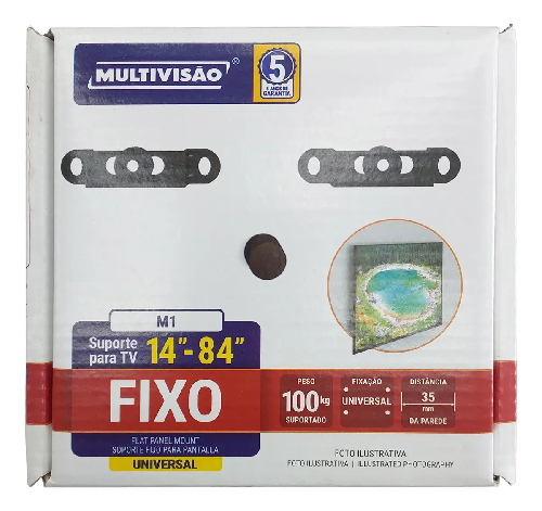 Suporte Tv Fixo DE 14" A 84" Preto
