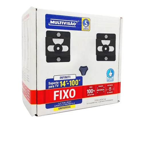 Suporte Tv Fixo Universal 14" A 100"