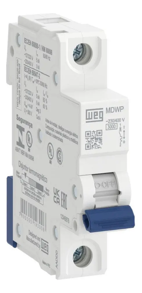 Disjuntor Din Unipolar 25 Amp MDWP