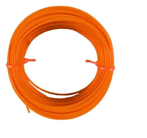 Fio De Nylon Grama 3MM Laranja Quadrado