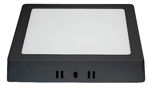 Painel Led Sob 12W Quadrado  Preto 6500K Blumenau