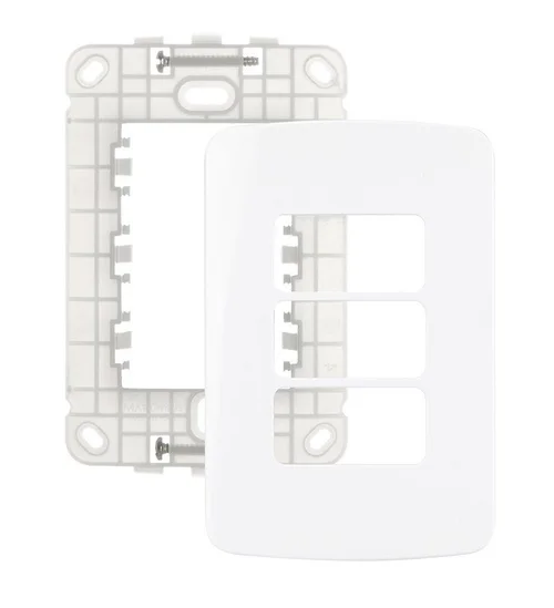 Placa 4X2 3 Mod Horiz B3
