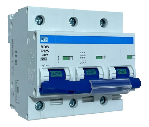 Disjuntor Din Tripolar 125 Amp MDWC
