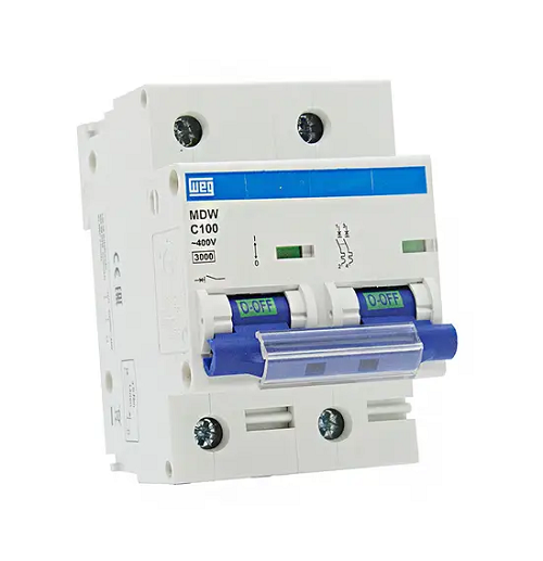 Disjuntor Din Bipolar 100 Amp MDWC