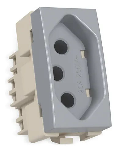 MODULO TOMADA 2P+T 20A CINZA MG