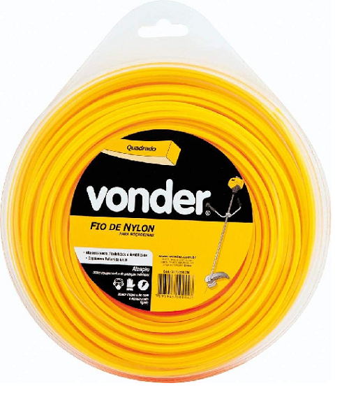 Fio De Nylon 3,0MM X 50M Quadrado Vonder