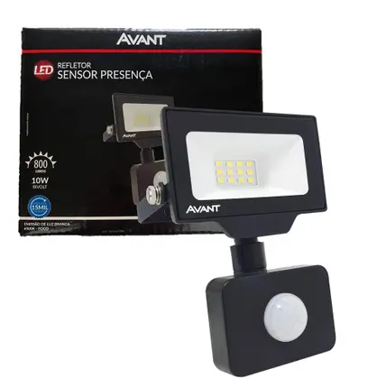 Refletor Sensor Presença 10W 6500K Avant