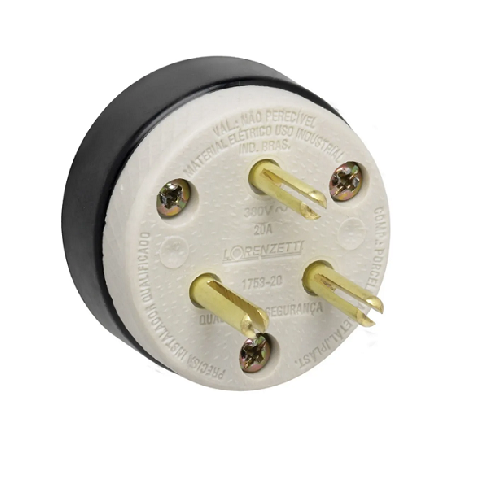 Plug Ind. Porcelana 3X30A 380V Lorenzete