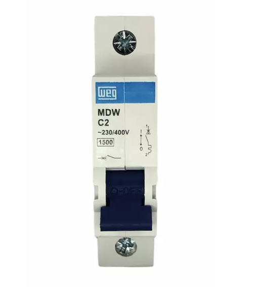 Disjuntor Din Unipolar 2 Amp MDWC