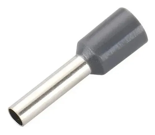 Terminal Tubular Ilhós Conector 4,0mm Pré Isolado