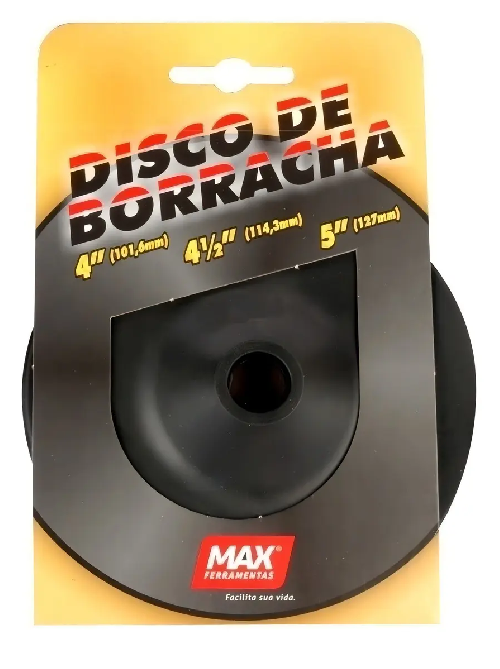 Disco Borracha 4,5 Max P/Esmerilhadeira