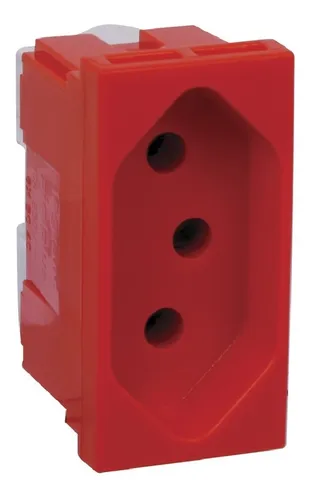 Módulo Tomada  20A Vermelho  Zeffia