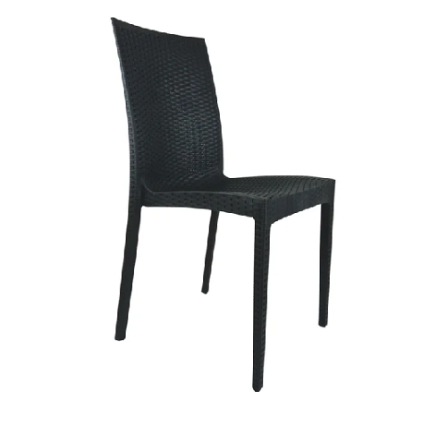 Cadeira Prolipopileno S/Braço Preto