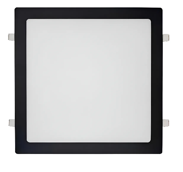 Painel Led Emb 24W Quadrado Preto 6500K Blumenau