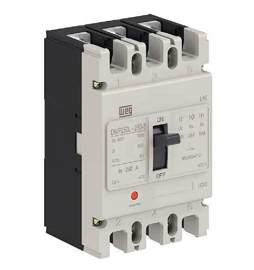 Disjuntor Caixa Mold DWP250 250AMP Weg