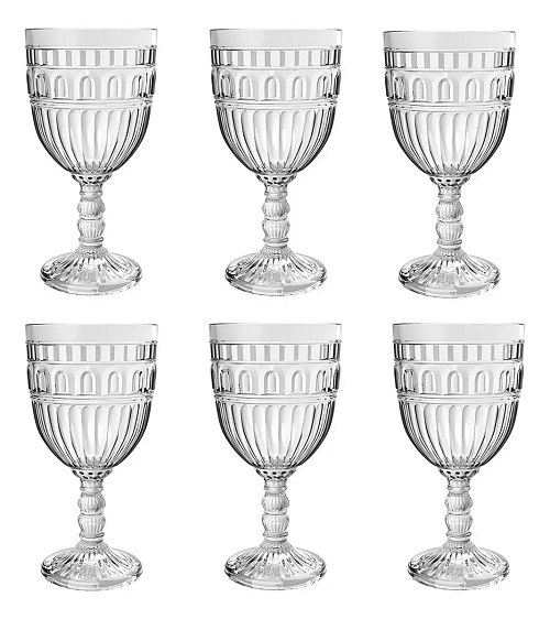 Taça Agua 350ML Castle Tuut 6 Pcs