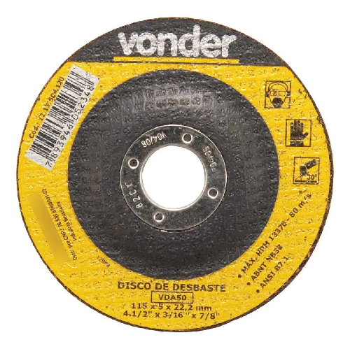 Disco Desbaste 115,0X5,0X22,23 Vda-50 Vonder
