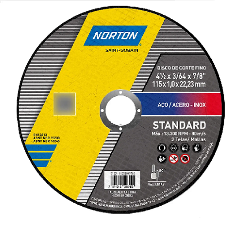 Disco Corte 115,0X1,0X22 Standard Norton