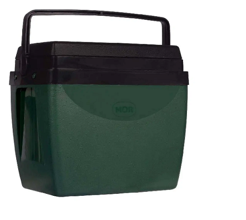 Caixa Termica 34L Verde Com Preto Mor