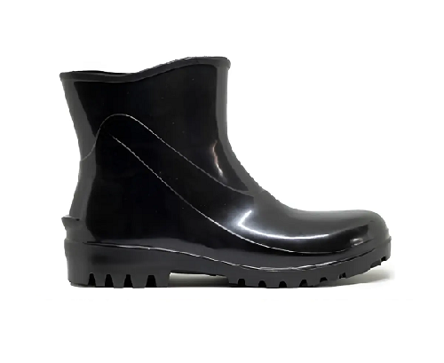Bota Pvc Feminino Preta Cano Curto 35
