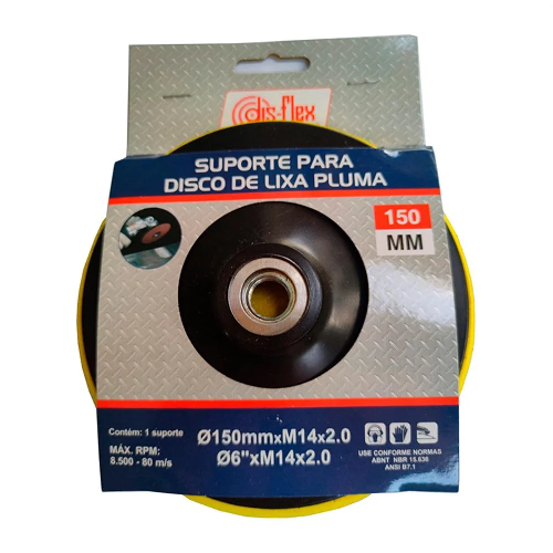 Disco Borracha Velcro 150XM14 Disflex