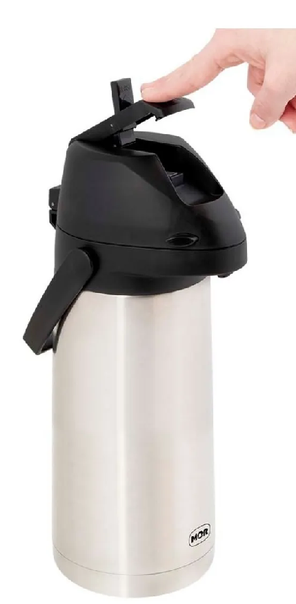 Garrafa Térmica Total Inox Airport Com Alavanca 1Litros